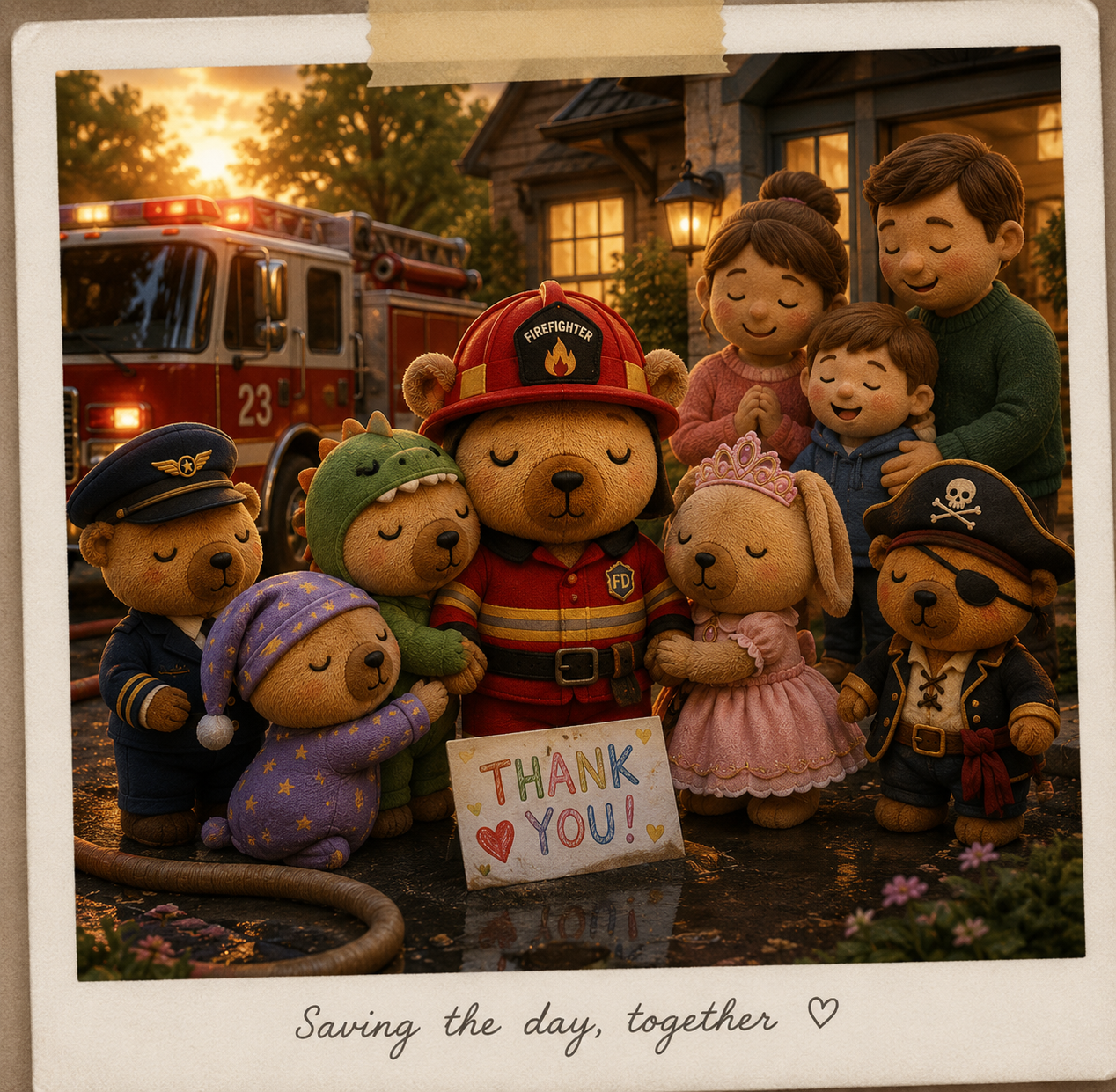 Saving the day, together