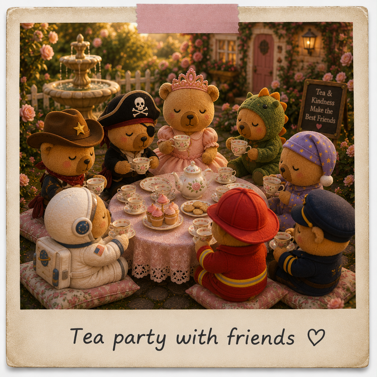 Tea party with friends