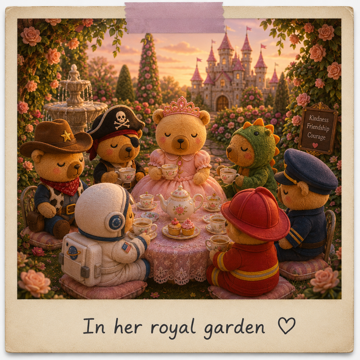 In her royal garden